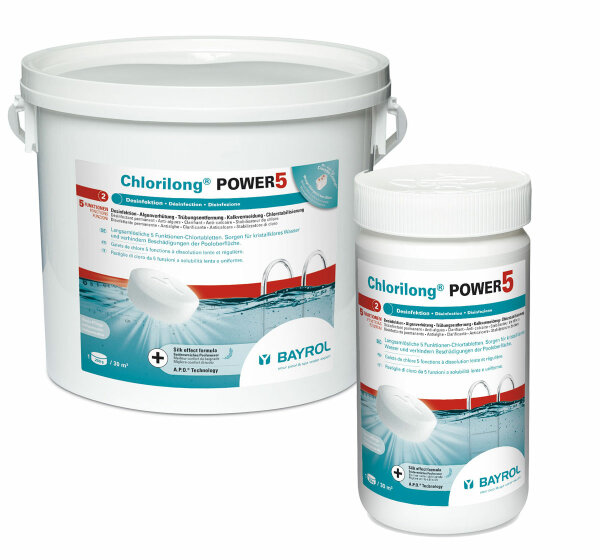 Bayrol Chlorilong® POWER5 – mit Clorodor Control® Kapsel