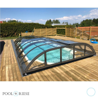 PP-Pool Premiumpaket mit &Uuml;berdachung 5 m x 3 m x 1,366 m wei&szlig;