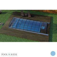 PP-Pool Premiumpaket mit Überdachung 5 m x 3 m x 1,366 m blau