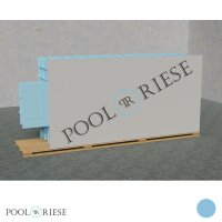 PP-Pool Premiumpaket mit Überdachung 6 m x 3 m x 1,366 m blau