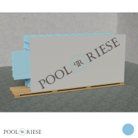 PP-Pool Premiumpaket mit elektr. Rolladenabdeckung 6 m x 3 m x 1,366 m blau
