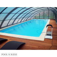 Poolriese GFK-Pool Turin 11,25 m x 3,75 m x 1,50 m grau