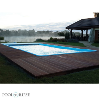 Poolriese GFK-Pool Sanremo 6,10 m x 3,75 m x 1,50 m sand
