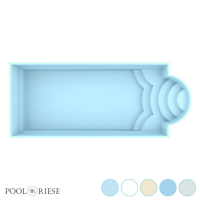 Poolriese GFK-Pool Matera 8,00 m x 3,20 m x 1,52 m in verschiedenen Farben