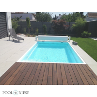Poolriese GFK-Pool Pisa 4,70 m x 2,70 m x 1,30 m sand
