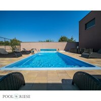 Poolriese GFK-Pool Toledo 8,20 m x 3,70 m x 1,50 m sand