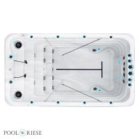 Passion Spas - Schwimmspa Fitness 1 - Sterling white with...