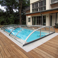 Azure Compact Flat Poolüberdachung von Alukov