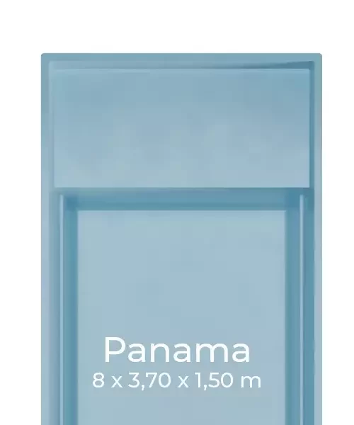 Pool Panama in der Größe 8x3,70x1,50m Vorschauansicht