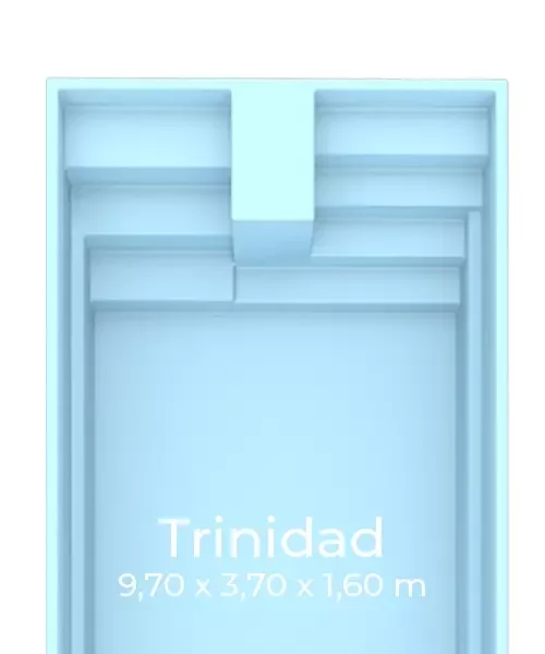 Pool Trinidad in der Größe 9,70x3,70x1,60m Vorschauansicht