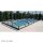 Azure Angle Poolüberdachung von Alukov 3,75 x 9,50 x 0,70 / 4-Silber RAL 9006-Tür rechts-100 mm