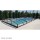 Azure Angle Poolüberdachung von Alukov 4,50 x 8,00 x 0,76 / 4-Silber RAL 9006-Tür links-100 mm