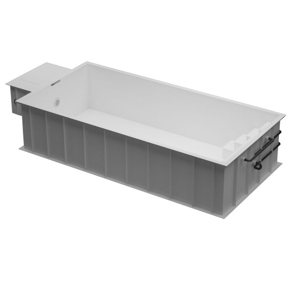 PP-Pool Premiumpaket mit Überdachung 6 m x 3 m x 1,366 m weiß