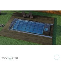 PP-Pool Premiumpaket mit Überdachung 6 m x 3 m x 1,366 m weiß
