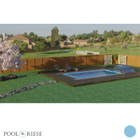 PP-Pool Premiumpaket mit Überdachung 6 m x 3 m x 1,366 m blau