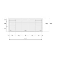 PP-Pool Premiumpaket mit elektr. Rolladenabdeckung 6 m x 3 m x 1,366 m blau