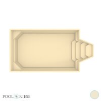 Poolriese GFK-Pool Imola 6,00 m x 3,00 m x 1,52 m sand