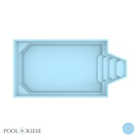 Poolriese GFK-Pool Imola 6,00 m x 3,00 m x 1,52 m blau