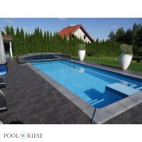 Poolriese GFK-Pool Trinidad 9,70 m x 3,70 m x 1,60 m in verschiedenen Farben