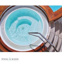 Poolriese GFK-Pool Monza 2,20 m x 1,90 m x 1,00 m hellblau