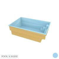 Poolriese GFK-Pool Pisa 4,20 m x 2,70 m x 1,30 m blau
