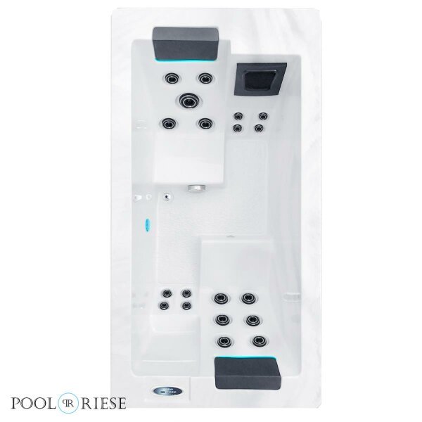 Passion Spas - Spa Serene 2  - Solid White with Grey