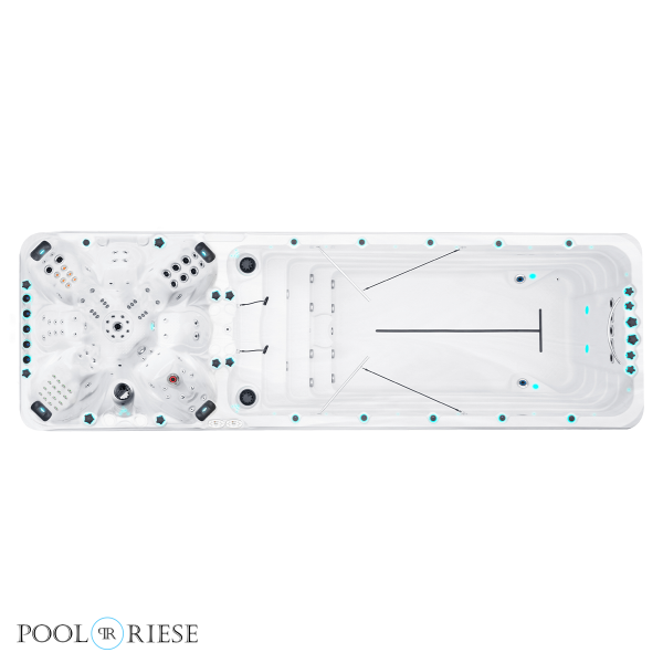 Passion Spas - Swimspa Vitality - Sterling White with Grey