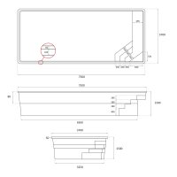Poolriese GFK-Pool Bari in verschiedenen Ausführungen
