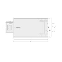 PP-Pool Premiumpaket mit Überdachung 6 m x 3 m x 1,366 m sand