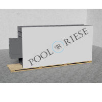 PP-Pool Premiumpaket mit Ganzjahresplane 5 m x 3 m x 1,366 m grau