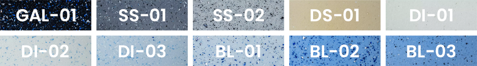 Farbpalette mit Namen der einzelnen Farben